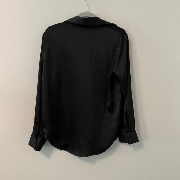 NWT Mimosa Black Button Down Blouse Size Small - Picture 4 of 4